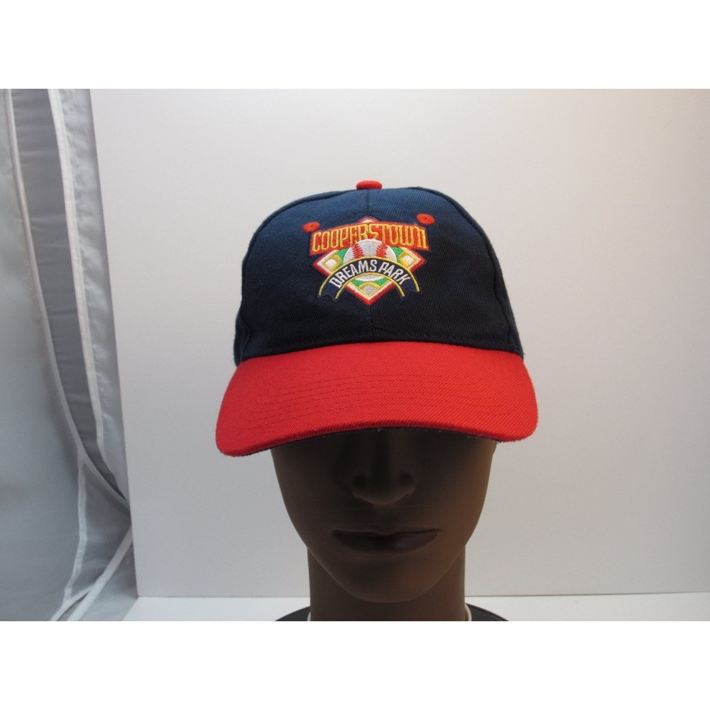 Cooperstown Dreams Park Hat Baseball Cap Men's Adjustable Navy Blue Red